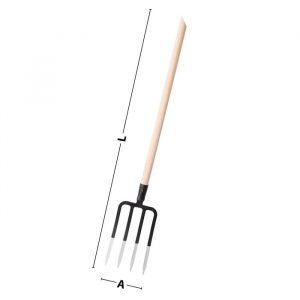 Vanga Da Giardino In Fibra Di Vetro YY-30, Lama In Acciaio, Larghezza 15 Cm, Lunghezza 70 Cm